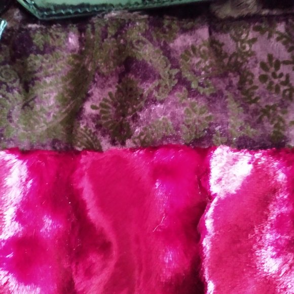 Jeanne Lottie Velvet Travel Hand Bag Top Handle Tote - Picture 4 of 4